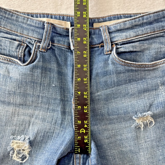 Anthropologie PILCRO Blue Denim Shorts‎ SZ 26 (30") Slim Boyfriend - Picture 13 of 16